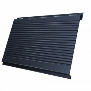 Вертикаль 0,2 gofr 0,5 Satin с пленкой RAL 7024 мокрый асфальт