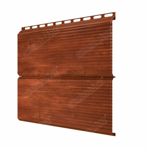 Сайдинг металлический ЭкоБрус 0,345 Gofr 0,45 Print Twincolor Cherry Wood Сайдинг металлический ЭкоБрус 0,345 Gofr 0,45 Print Twincolor Cherry Wood