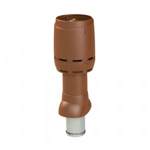 Вентиляционный выход Vilpe Flow 125P/ИЗ/500 350044, коричневый
